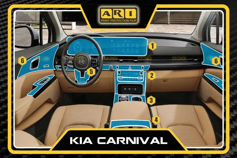 dán nội thất ppf xe kia carnival