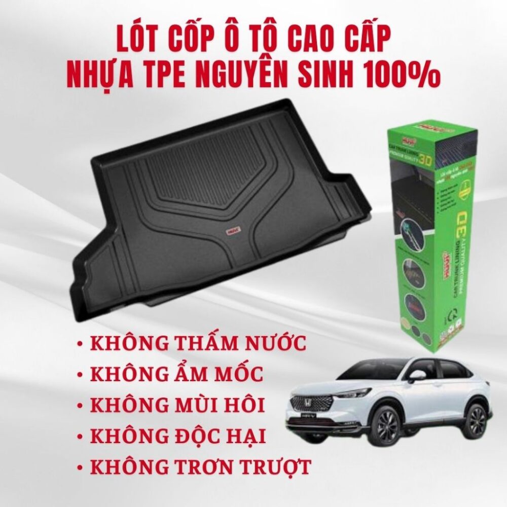 Thảm lót cốp ô tô Huvi 3D cho xe Honda HR-V 2022+ - Hình ảnh 2