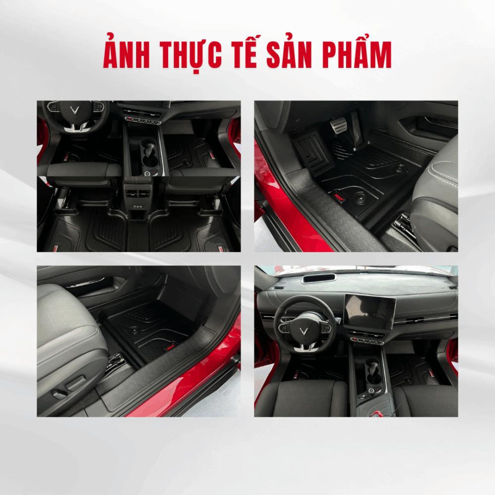 Thảm lót sàn ô tô HUVI cho xe VINFAST VF7 3D năm 2023+ - Hình ảnh 2