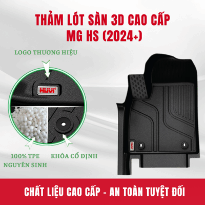 Thảm lót sàn ô tô HUVI cho xe MG HS năm 2024+