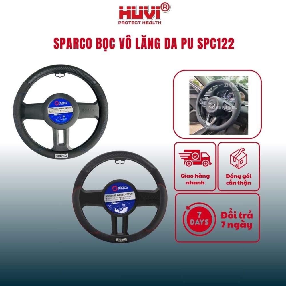 Bọc vô lăng Sparco SPC122 da Pu cao cấp bạn nên mua ngay! - Hình ảnh 2