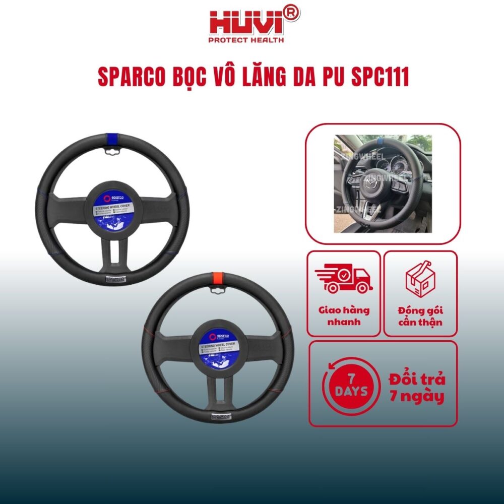 Bọc vô lăng Sparco SPC111 da Pu cao cấp bạn nên mua ngay! - Hình ảnh 2