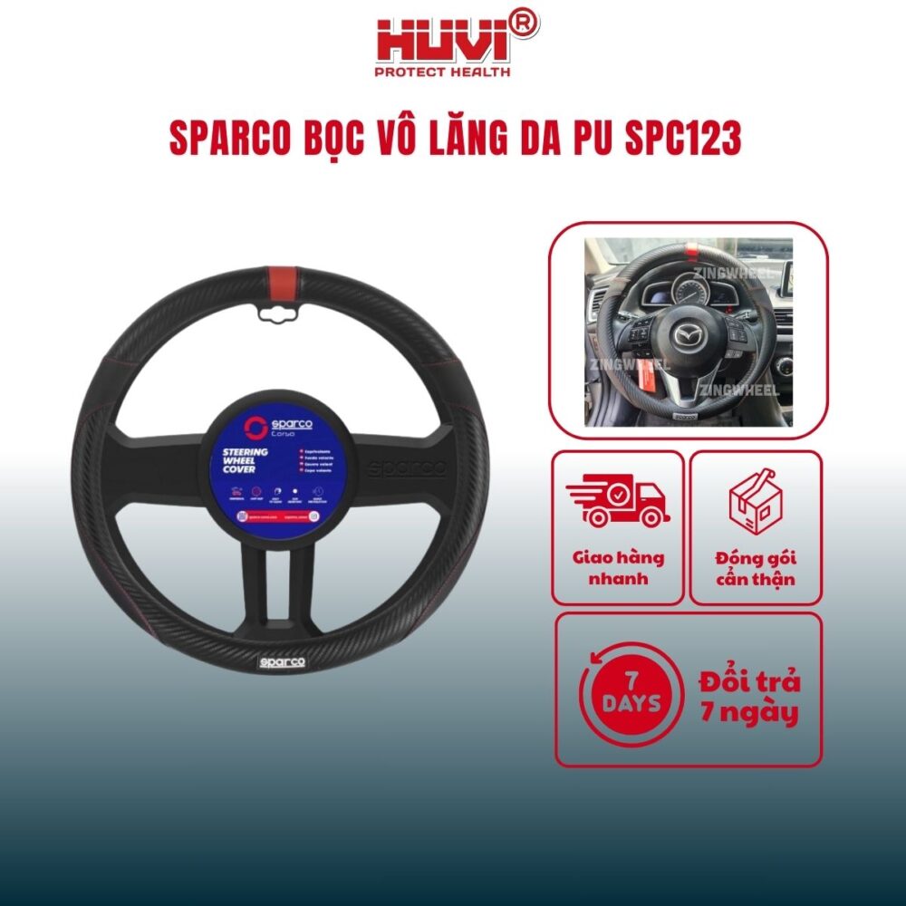 Bọc vô lăng Sparco SPC123 da Pu cao cấp bạn nên mua ngay! - Hình ảnh 2