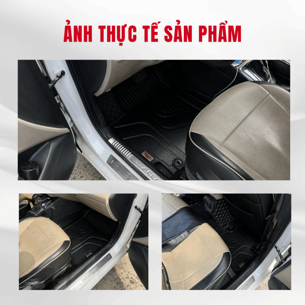 Thảm lót sàn ô tô HUVI cho xe Hyundai Accent 2018-2023 - Ảnh 2