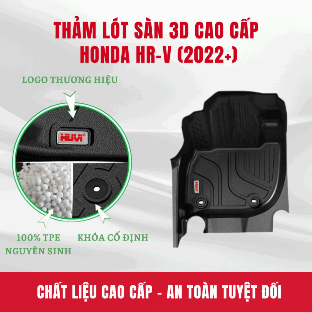 Thảm lót sàn ô tô Huvi cho xe Honda HR-V 2022+ - Hình ảnh 3