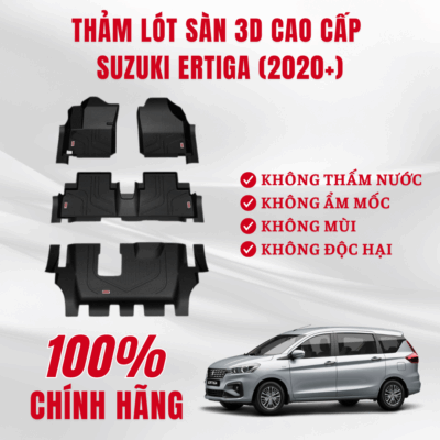 Thảm lót sàn ô tô Suzuki Ertiga 3D Huvi cao cấp 2020+