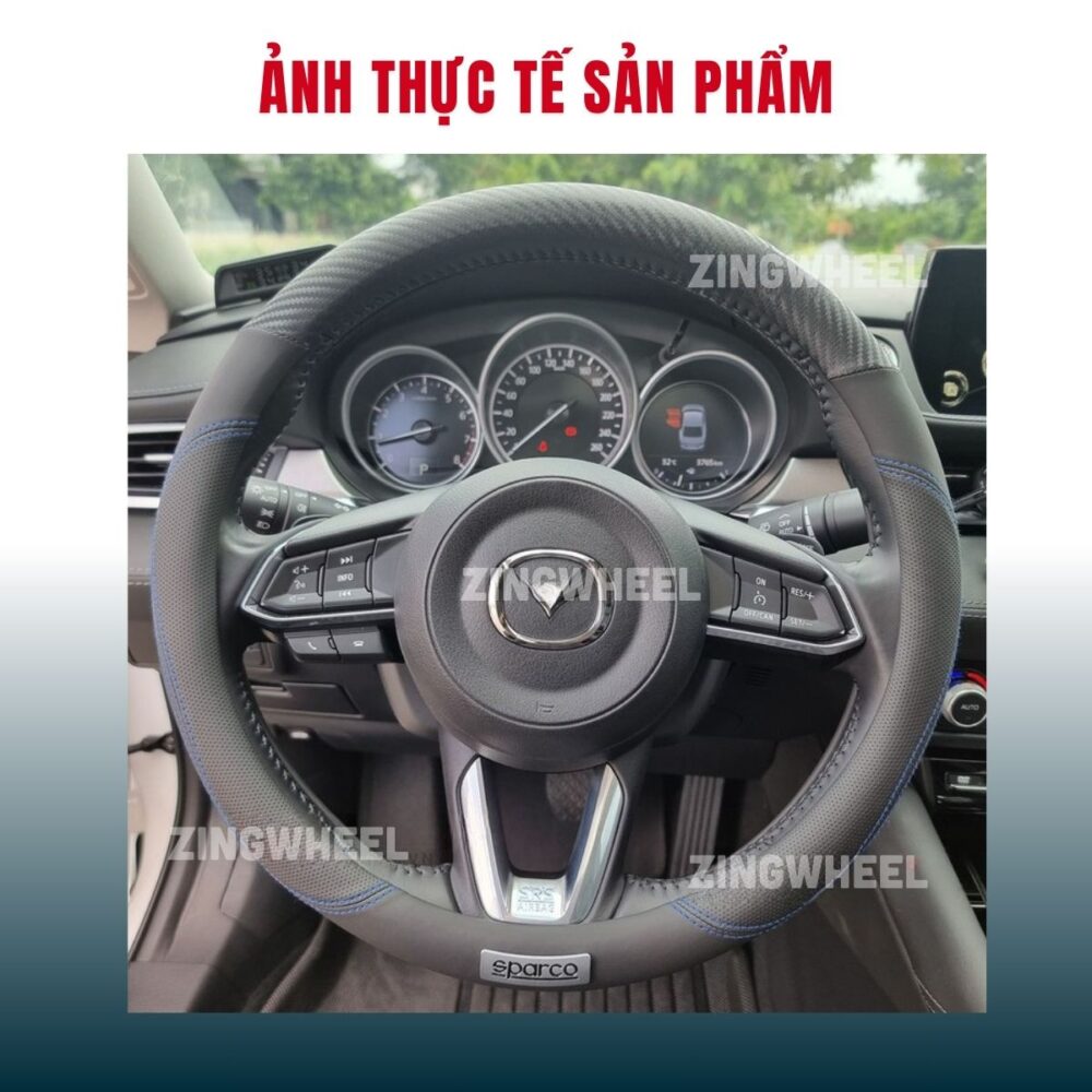 Bọc vô lăng Sparco SPC122 da Pu cao cấp bạn nên mua ngay! - Hình ảnh 3