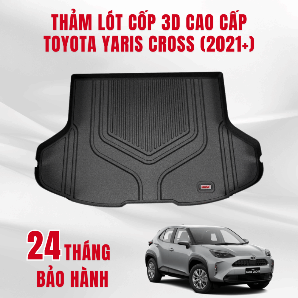 Thảm lót cốp ô tô HUVI cho xe Toyota Yaris Cross ( Bản Xăng) năm 2021+ - Hình ảnh 3