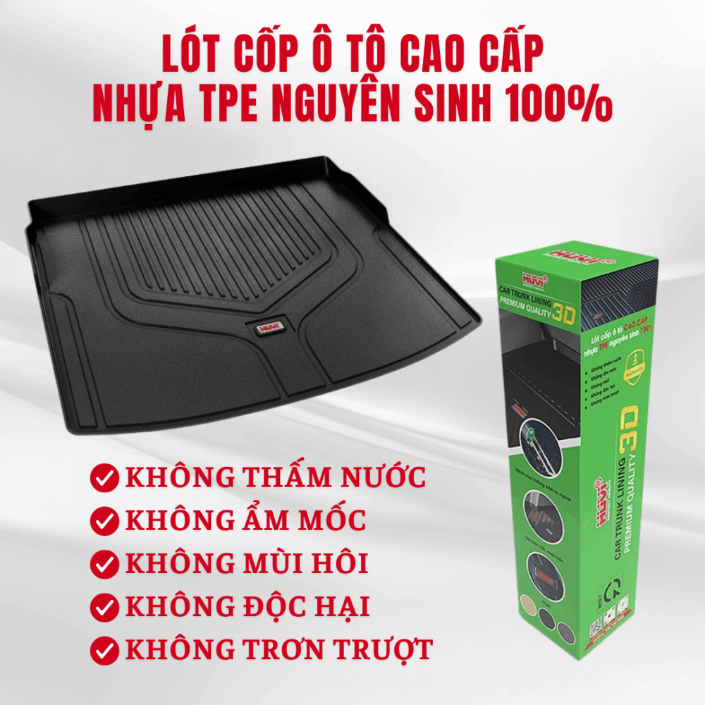 Thảm lót cốp ô tô Huvi 3D cho xe Honda CR-V 2024 (5 chỗ) - Hình ảnh 4