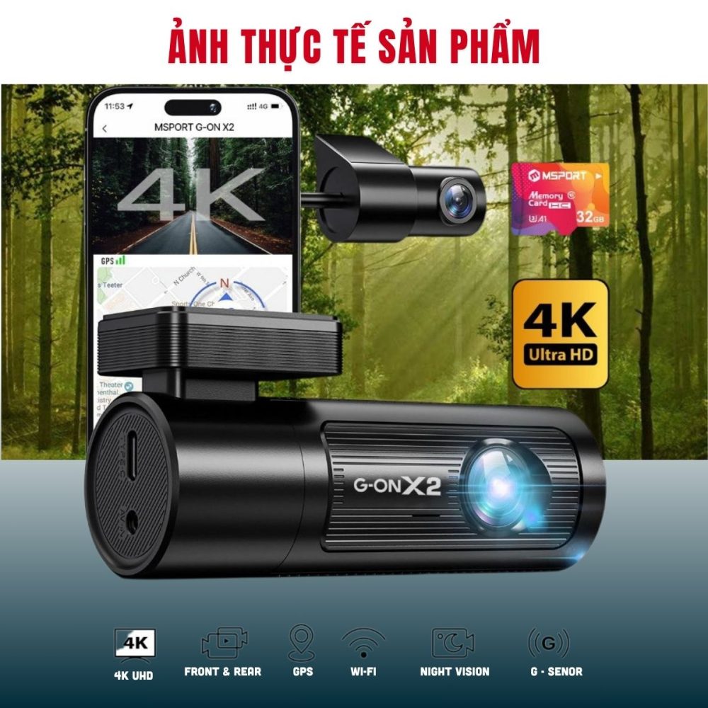 Camera Hành Trình MSPORT G-ON X2 - Hình ảnh 3