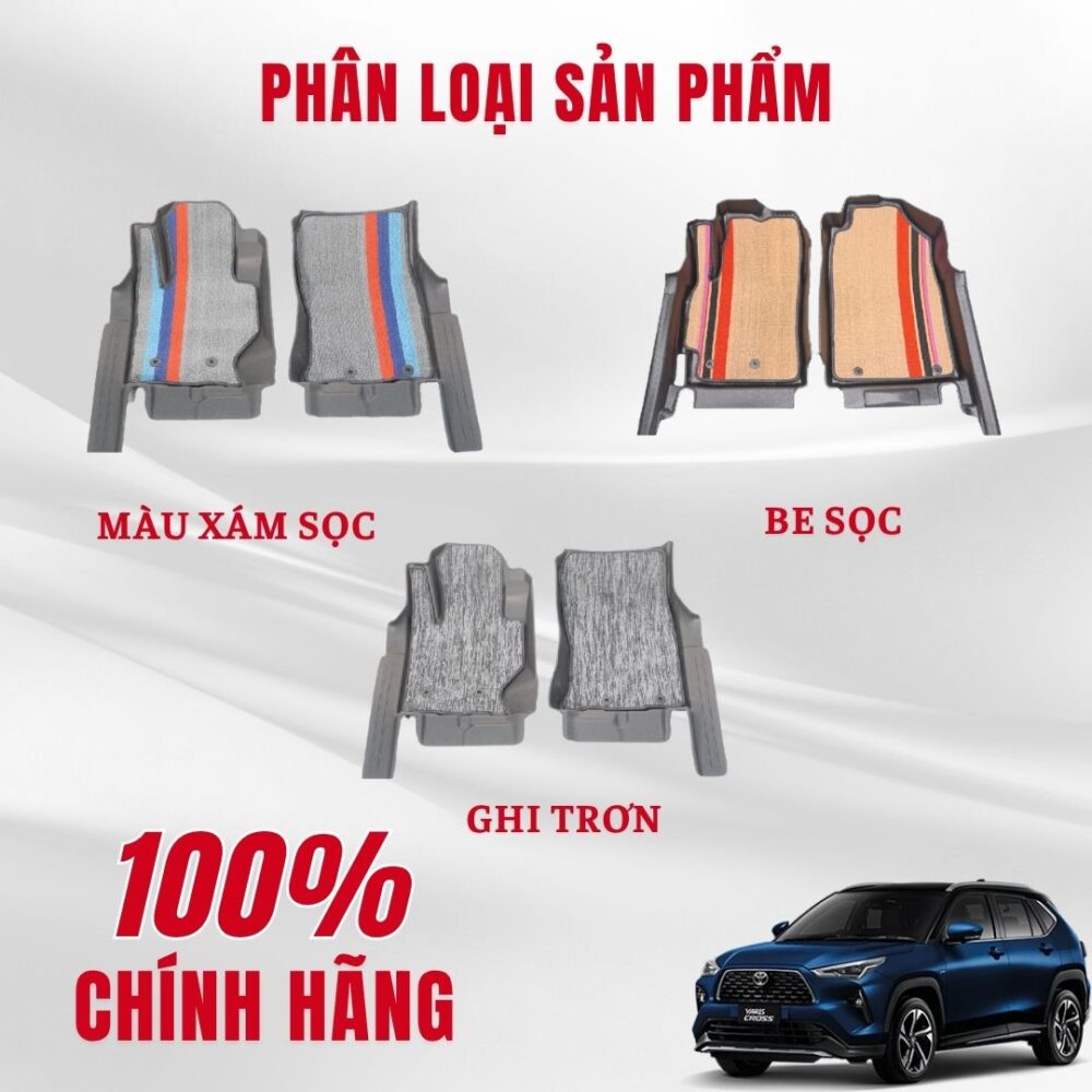 Thảm lót rối ô tô Yaris Cross (Bản xăng) 2024 nhựa PVC cao cấp Huvi - Hình ảnh 4