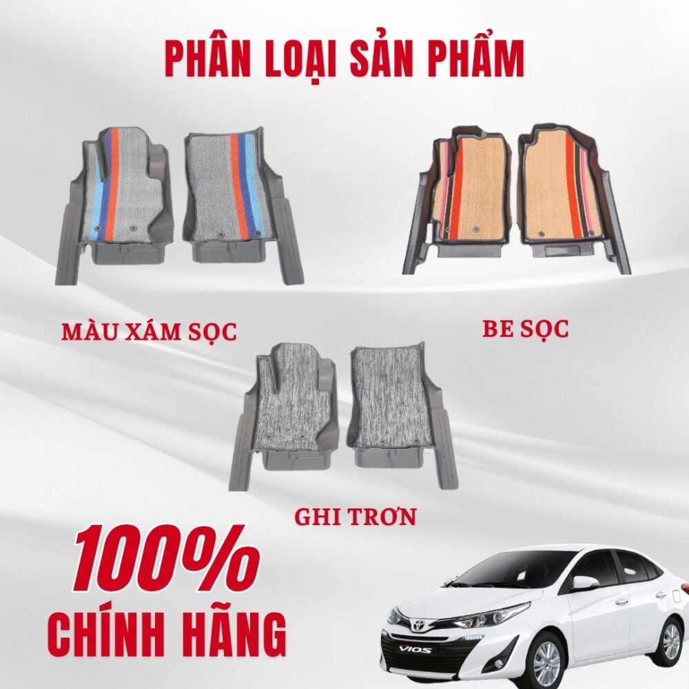 Thảm lót rối ô tô Toyota Vios 2021 nhựa PVC cao cấp Huvi - Hình ảnh 4
