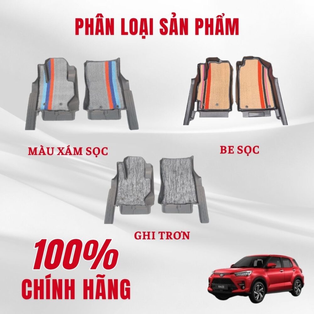 Thảm lót rối ô tô Toyota Raize 2024 nhựa PVC cao cấp Huvi - Hình ảnh 4
