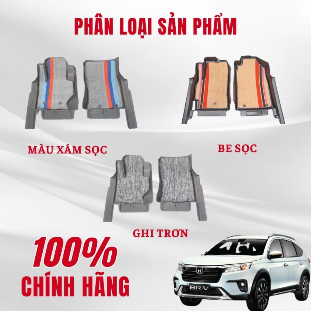 Thảm lót rối ô tô Honda BR-V 2023 ( 7 chỗ) nhựa PVC cao cấp Huvi - Hình ảnh 4