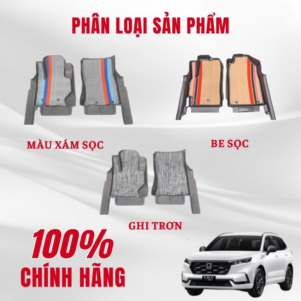 Thảm lót rối ô tô Honda CR-V 2024 (5 chỗ) nhựa PVC cao cấp Huvi - Hình ảnh 4