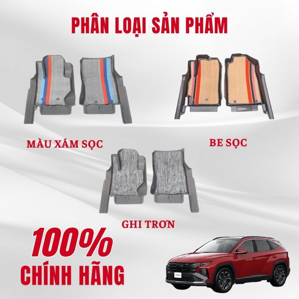 Thảm lót rối ô tô Hyundai Tucson 2022 nhựa PVC cao cấp Huvi - Hình ảnh 5
