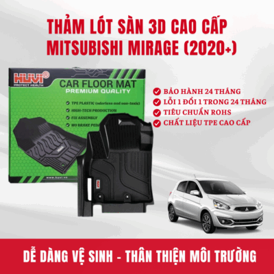 Thảm lót sàn ô tô Huvi Mirage 3D 2020+