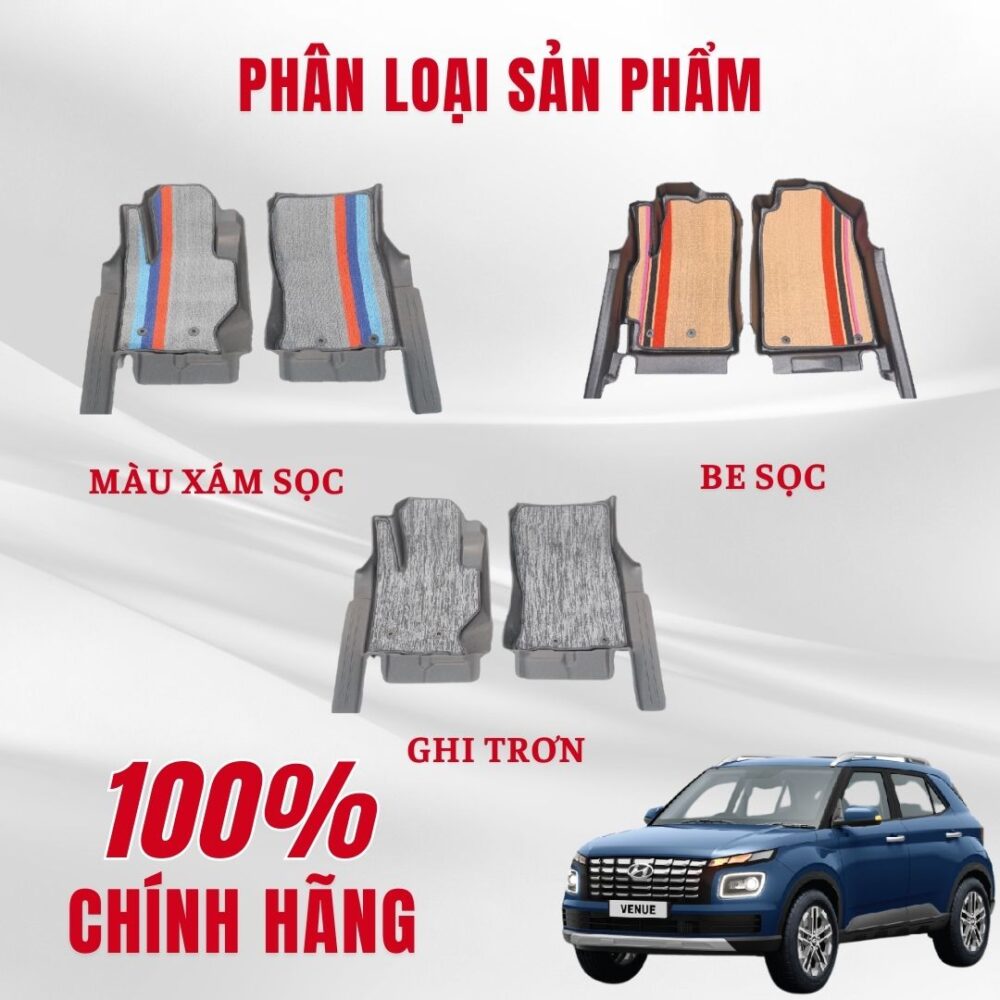 Thảm lót rối ô tô Hyundai Venue 2024 nhựa PVC cao cấp Huvi - Hình ảnh 5