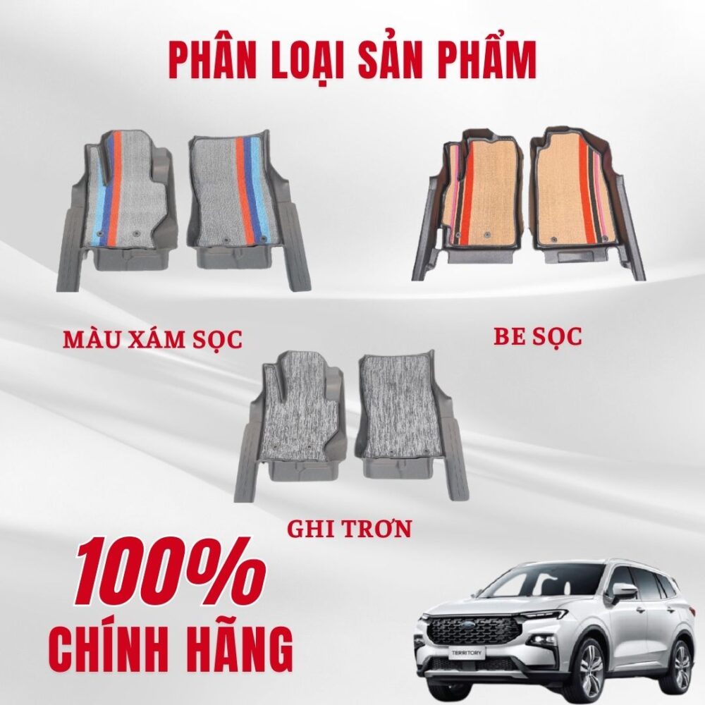 Thảm lót rối ô tô Ford Territory 2023 nhựa PVC cao cấp Huvi - Hình ảnh 4