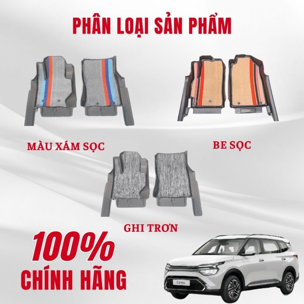 Thảm lót rối ô tô Kia Carens 2023 (Luxury) nhựa PVC cao cấp Huvi - Hình ảnh 4