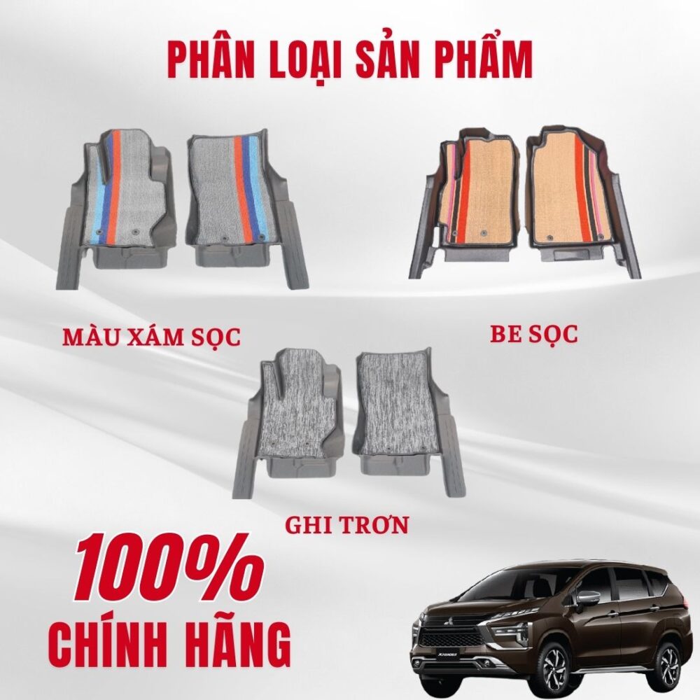 Thảm lót rối ô tô Mitsubishi Xpander 2018 (7 chỗ) nhựa PVC cao cấp Huvi - Hình ảnh 4