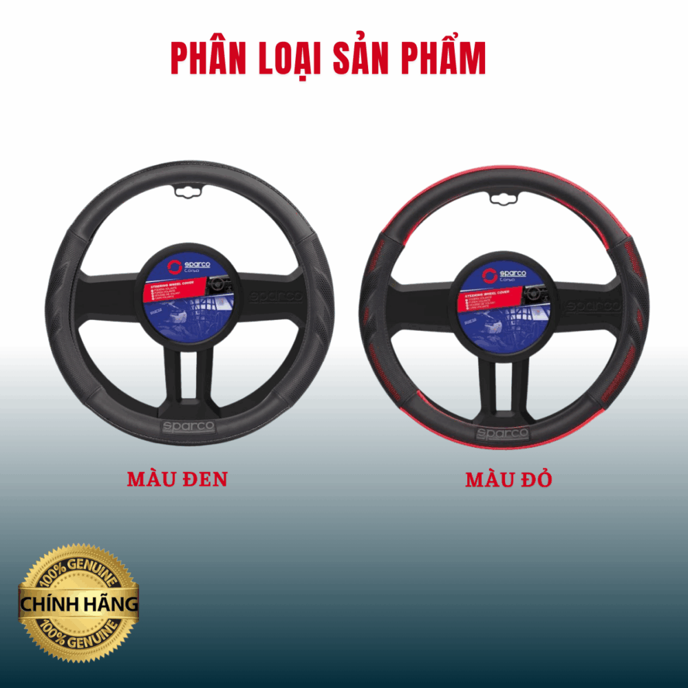 Bọc vô lăng Sparco SPC100 da Pu kết hợp lưới PVC cao cấp! - Hình ảnh 4