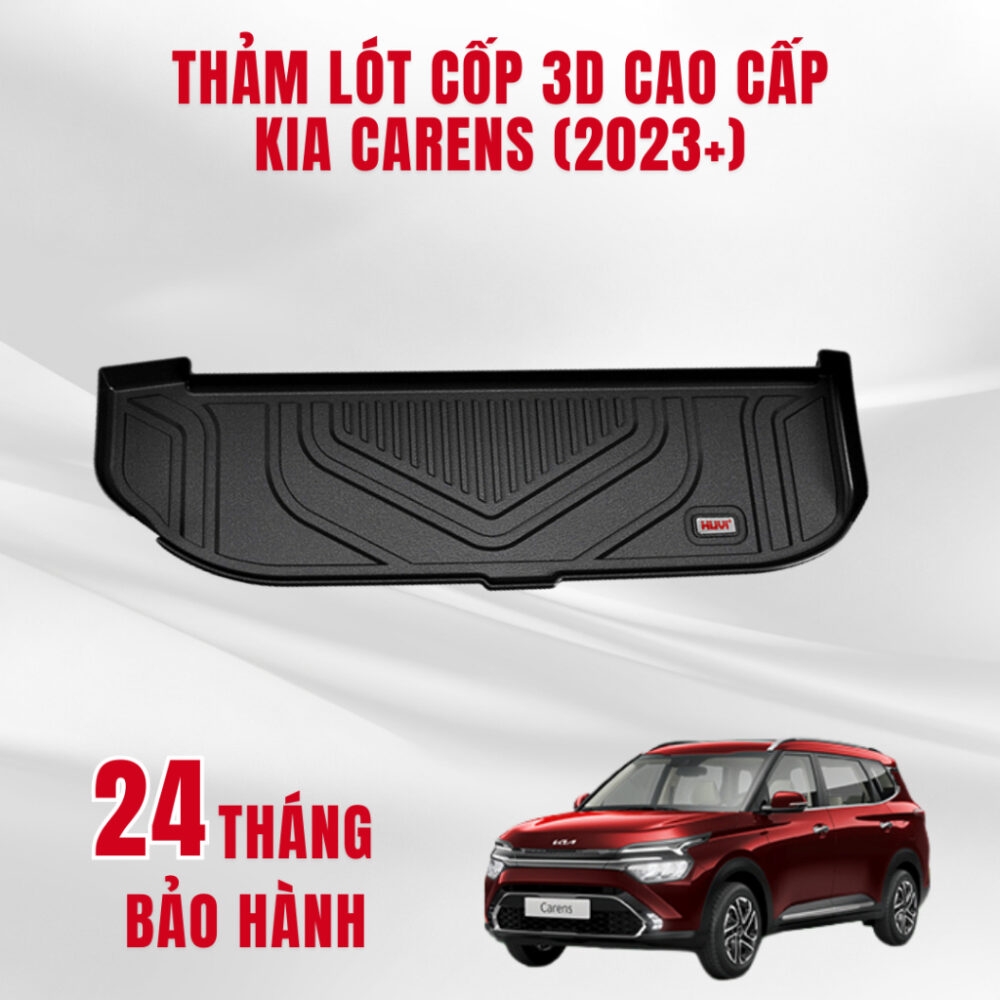Thảm lót cốp ô tô HUVI cho xe Kia Carens 3D ( Luxury) năm 2023+ - Ảnh 8