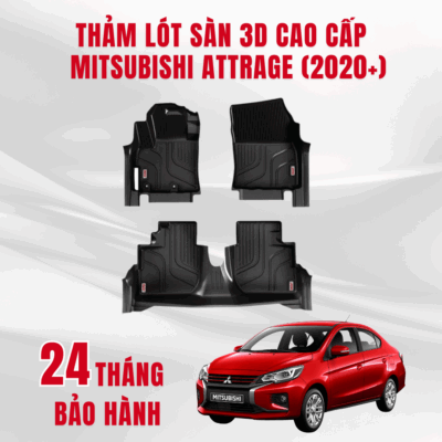 Thảm lót sàn ô tô Huvi Mitsubishi Attrage 3D 2020+