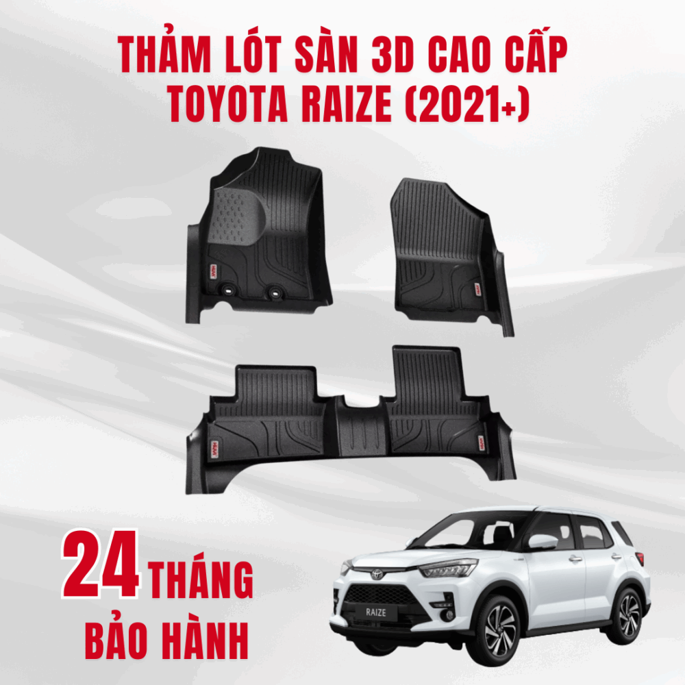 Thảm lót sàn ô tô HUVI cho xe Toyota Raize năm 2024+ - Hình ảnh 8