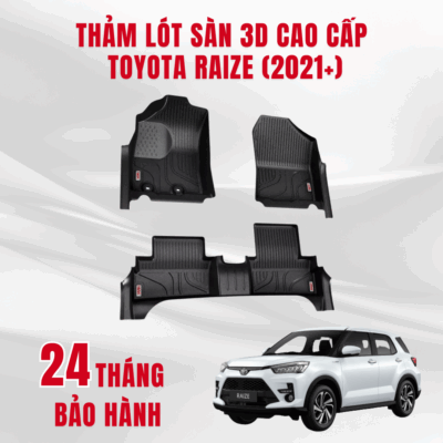 Thảm lót sàn ô tô HUVI cho xe Toyota Raize năm 2024+