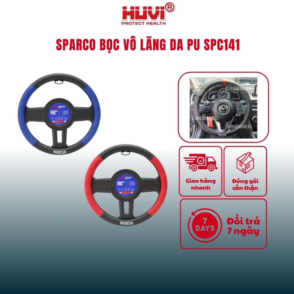 Bọc vô lăng Sparco SPC141 da Pu cao cấp bạn nên mua ngay! - Hình ảnh 3