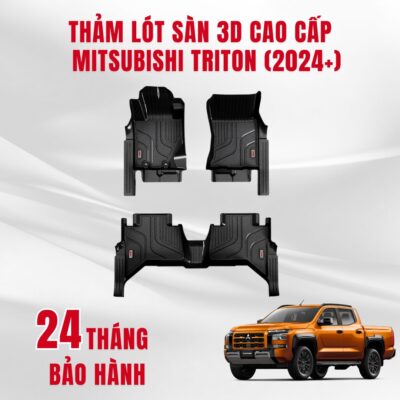 Thảm lót sàn ô tô Huvi Mitsubishi Triton 3D 2024+