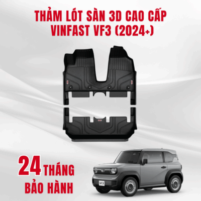 Thảm lót sàn ô tô HUVI cho xe Vinfast VF3 3D năm 2024+