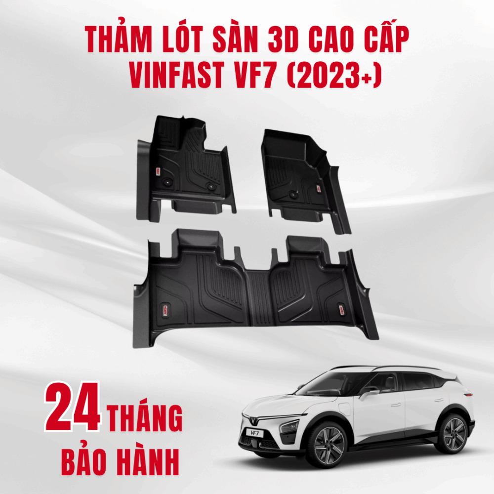 Thảm lót sàn ô tô HUVI cho xe VINFAST VF7 3D năm 2023+ - Hình ảnh 10