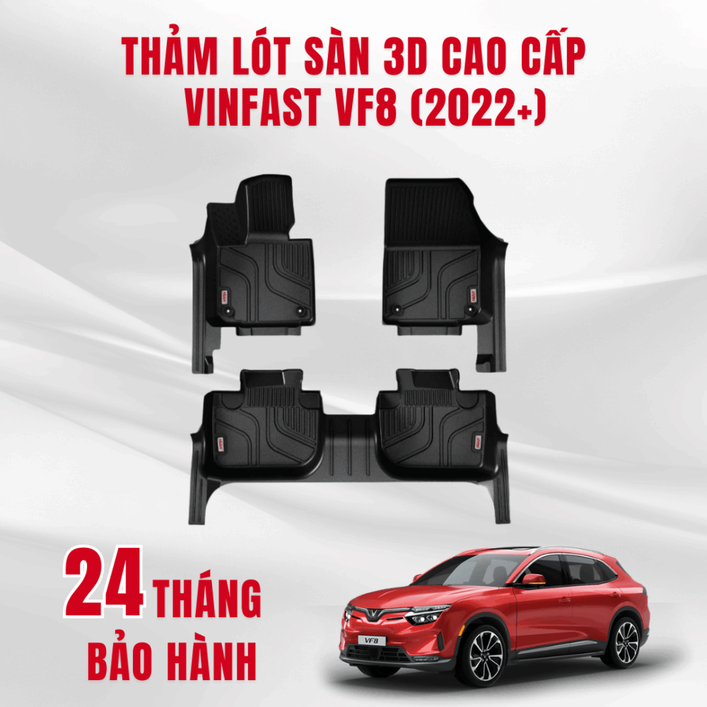 Thảm lót sàn ô tô HUVI cho xe VINFAST VF8 3D năm 2022+ - Hình ảnh 10
