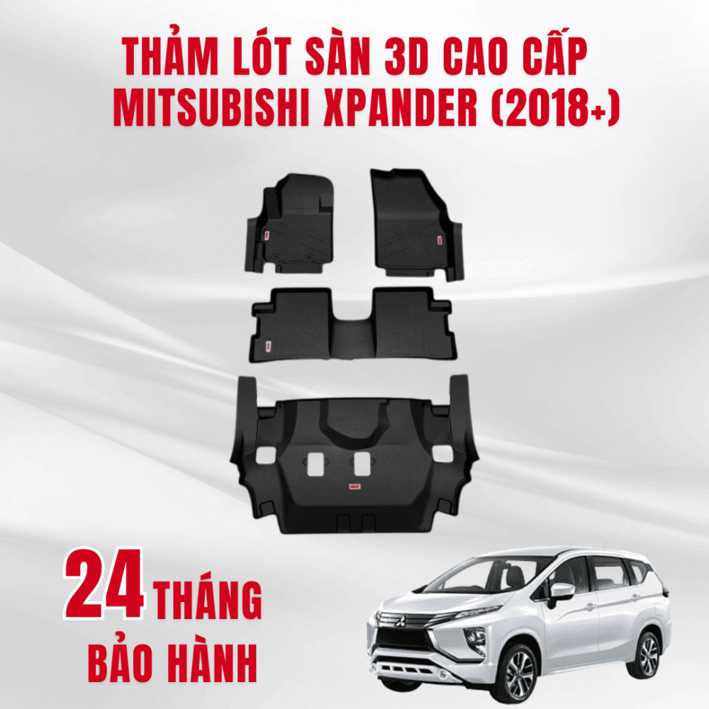 Thảm lót sàn ô tô Huvi Mitsubishi Xpander 3D 2018+ - Hình ảnh 10