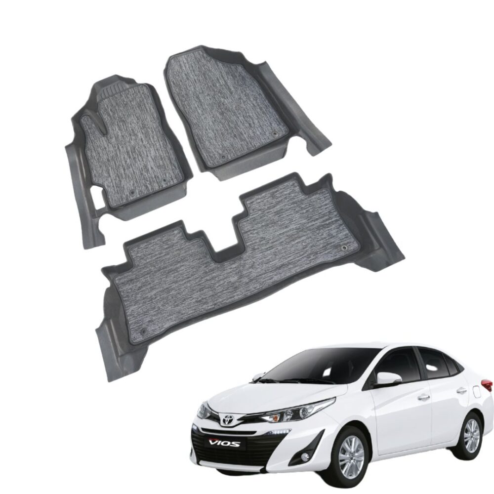 Thảm lót rối ô tô Toyota Vios 2021 nhựa PVC cao cấp Huvi