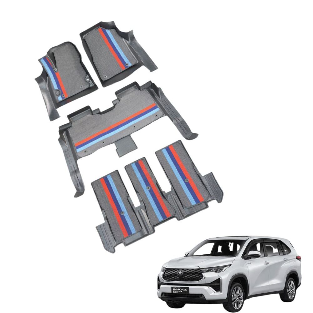 Thảm lót rối ô tô Toyota Innova Xăng/Hybrid 2023 (7 chỗ) nhựa PVC cao cấp Huvi