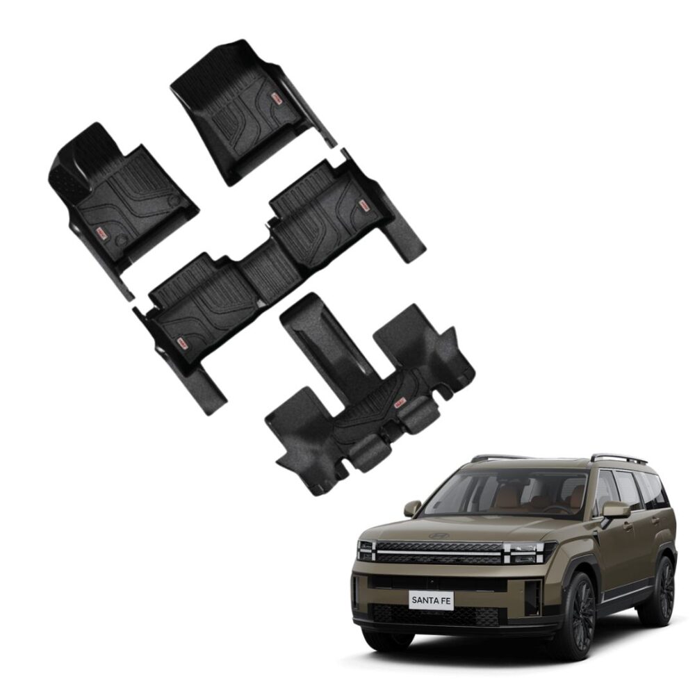 Thảm lót sàn ô tô HUVI cho xe Hyundai SantaFe 2024+ (6 chỗ)
