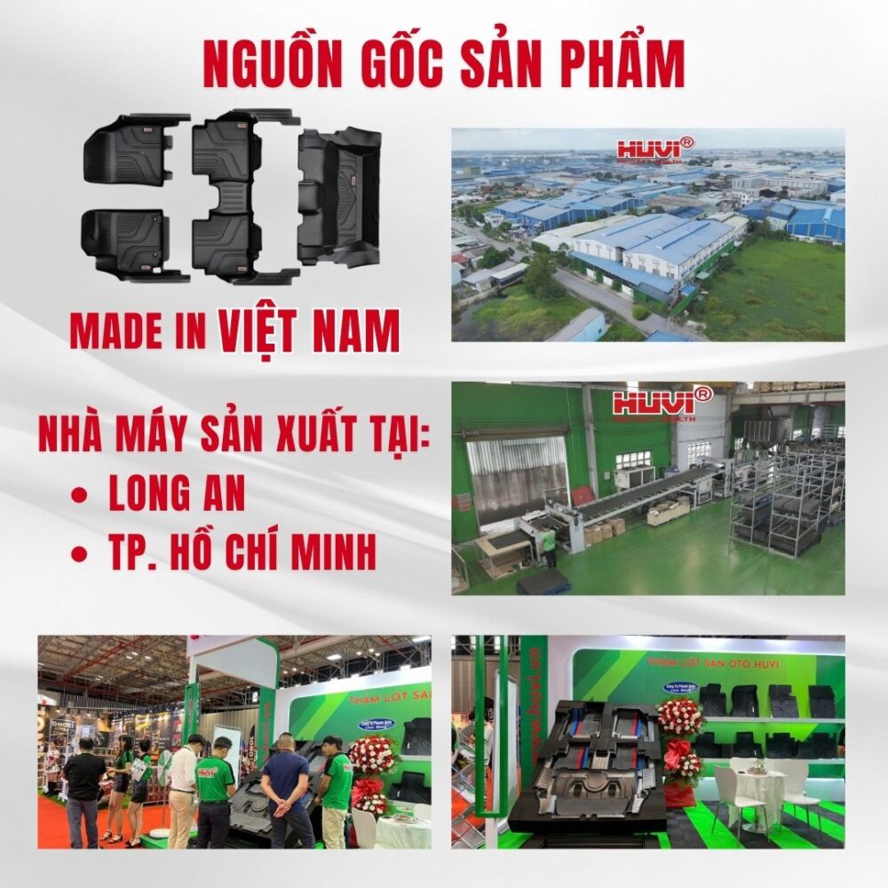Thảm lót sàn ô tô HUVI cho xe Kia Carens 3D 2023+