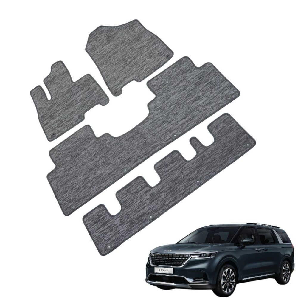 Thảm lót rối ô tô Kia Carnival 2020 (7 chỗ) nhựa PVC cao cấp Huvi