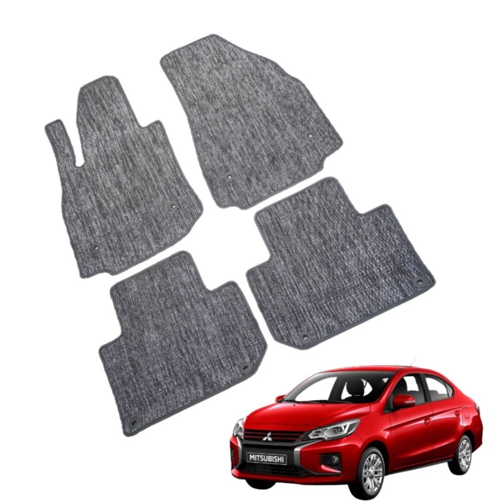 Thảm lót rối ô tô Mitsubishi Attrage 2020 nhựa PVC cao cấp Huvi