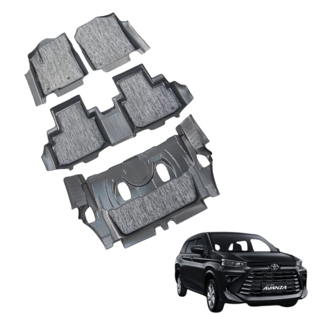 Thảm lót rối ô tô Toyota Avanza (7 chỗ) nhựa PVC cao cấp Huvi