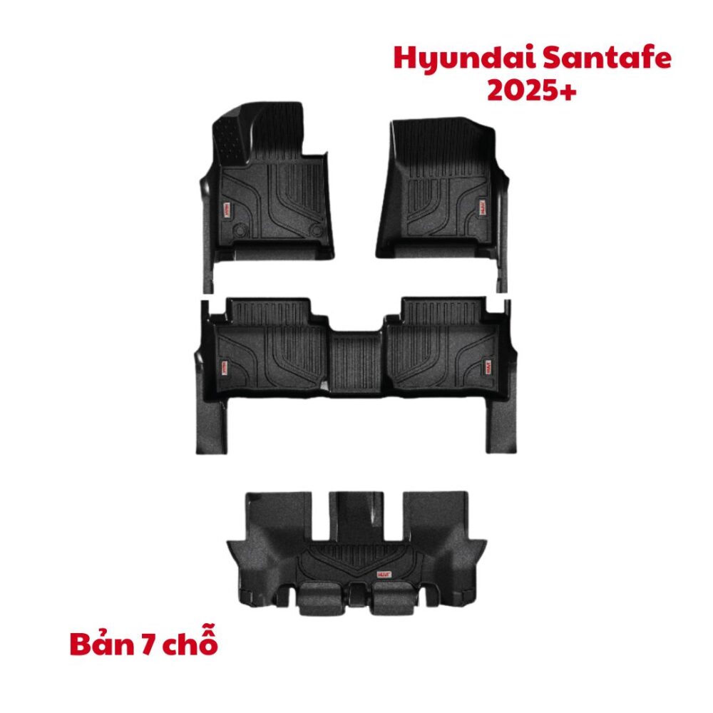 Thảm lót sàn ô tô HUVI cho xe Hyundai SantaFe 2024+ (7 chỗ) - Hình ảnh 13