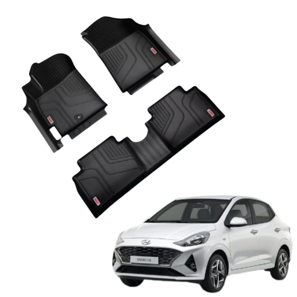 Thảm lót sàn ô tô HUVI cho xe Hyundai Grand i10 3D 2021+ (Sedan)