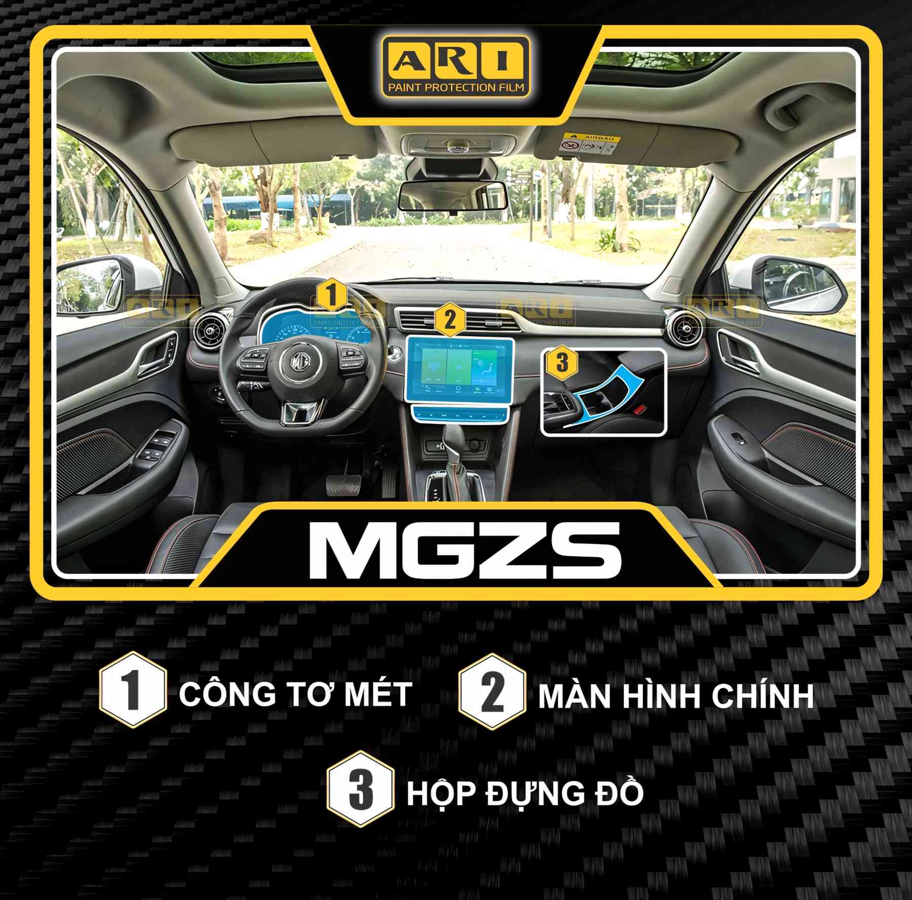 Nội thất mg zs dán ppf ari