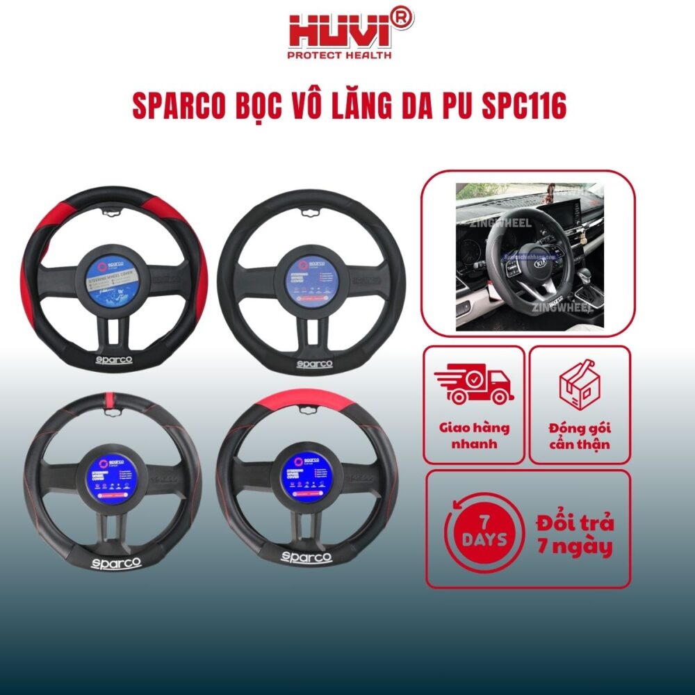 Bọc vô lăng Sparco SPC116 da Pu cao cấp bạn nên mua ngay! - Hình ảnh 2