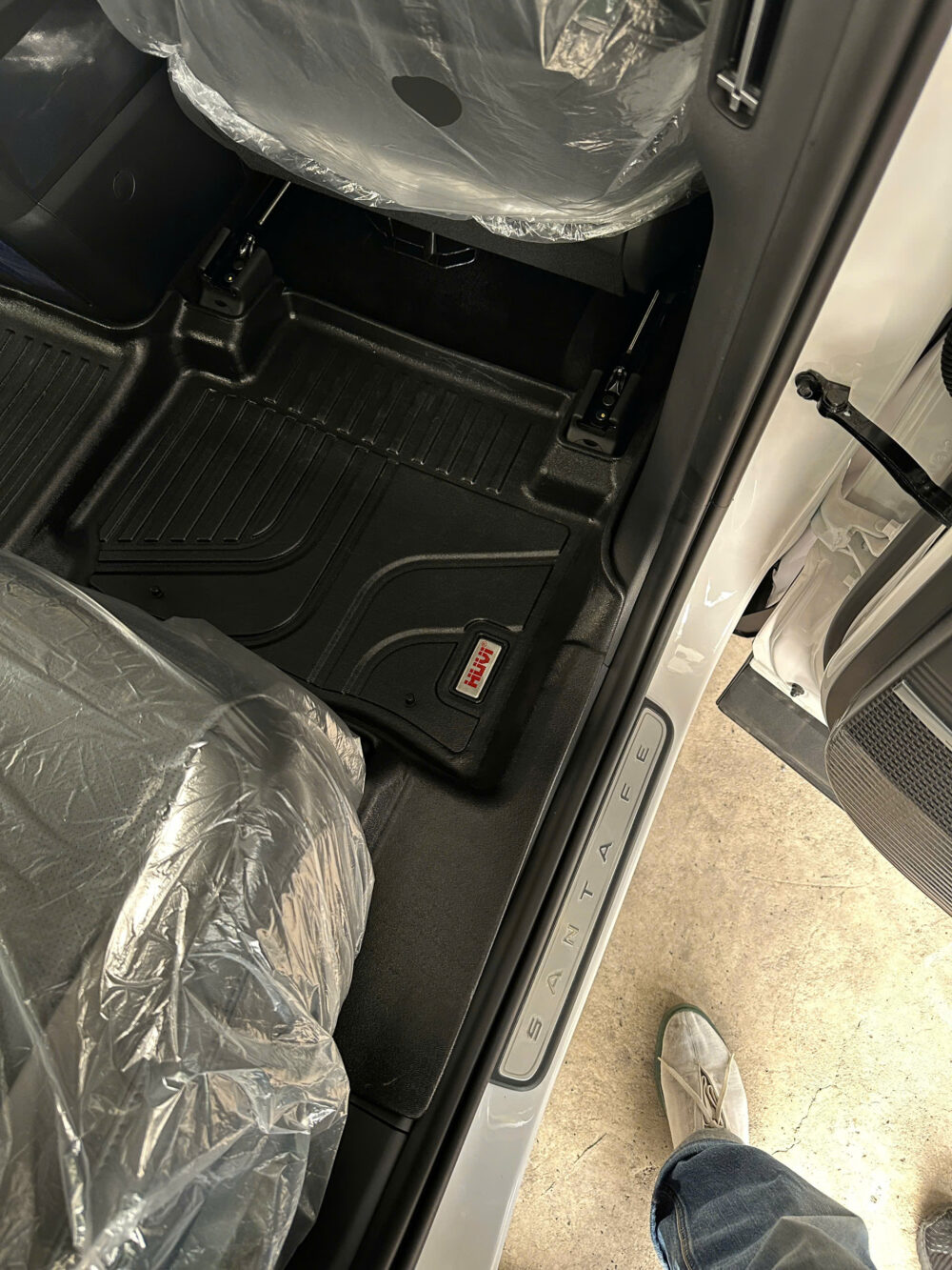 Thảm lót sàn ô tô HUVI cho xe Hyundai SantaFe 2024+ (7 chỗ) - Hình ảnh 14
