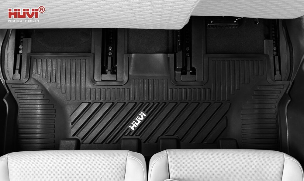 Thảm lót sàn ô tô HUVI đúc 3D cho xe Hyundai SantaFe 2019-2020 - Hình ảnh 5