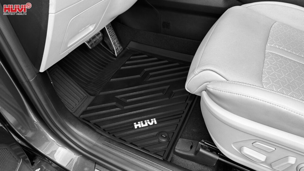 Thảm lót sàn ô tô HUVI đúc 3D cho xe Hyundai SantaFe 2019-2020 - Hình ảnh 7